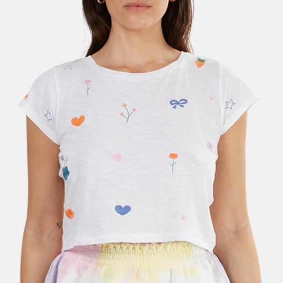 LoveShackFancy Tops - LoveShackFancy Rubin Tee - M